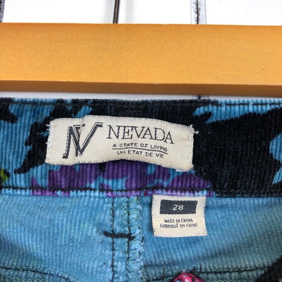 Nevada Floral Corduroy Pants Sz 28 - Picture 5 of 8